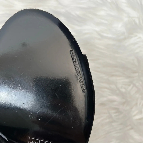 Alexander Wang Nadia Suede Open Toe Bootie Black Designer Casual Women’s EU 41 - Picture 10 of 12